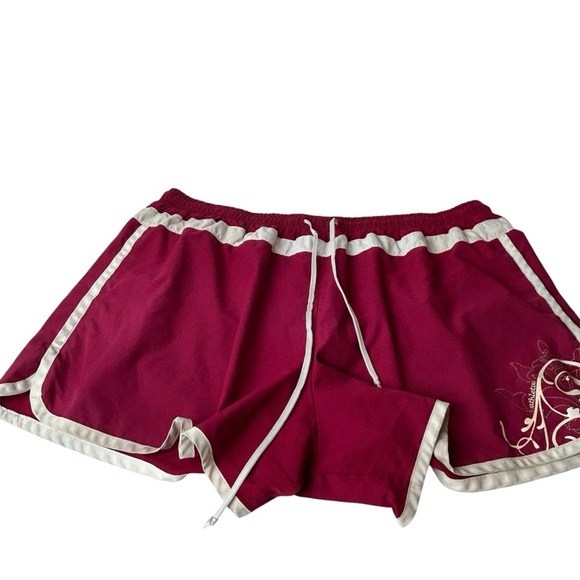 Athleta Women’s Pink and White Shorts Size Large Vintage Style Comfy Vintage - Picture 4 of 12